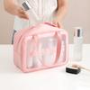 ПУ водонепроницаемая косметичка портативная большая вместительная прозрачная косметичка дорожная матовая косметичка сумка для хранения сумка для плавания