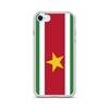 Coque iPhone - Drapeau Suriname - Souple - Multicolore - Design Fin Et Léger