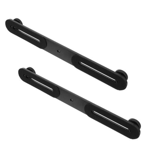 NOLITOY Adjustable Microphone Bar Dual Flashlight Mount Bracket Tripod-Compatible Microphone Stand Adapter (Set of 2)
