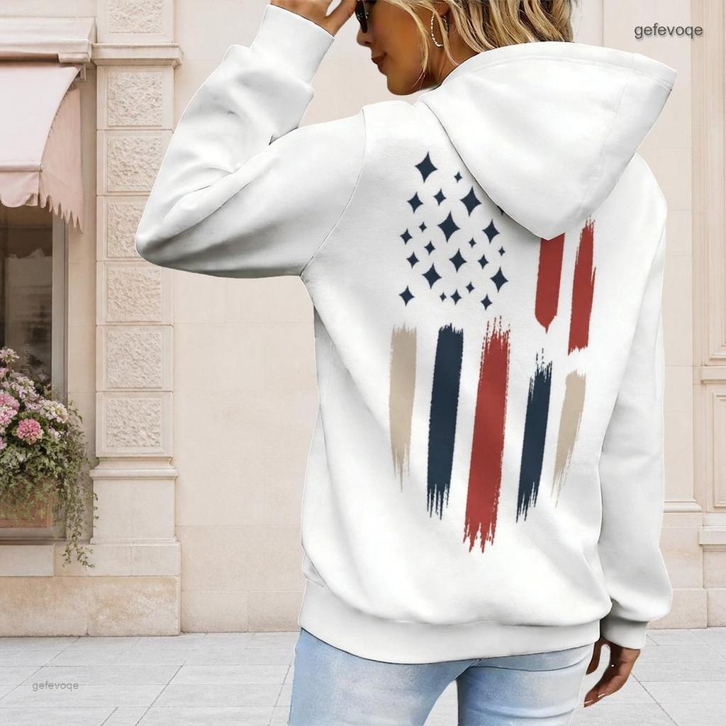 Plus Size Ladies Drawstring Hooded Sweatshirt Long Sleeve Loose Soft Casual Fashion Daily Top