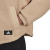 adidas Спортивная куртка из шерпы женская Абрикосовая H24177