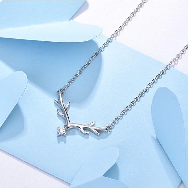 Ожерелье из рогов Yilu You для женщин, цепочка на ключицу, простая подвеска с характером