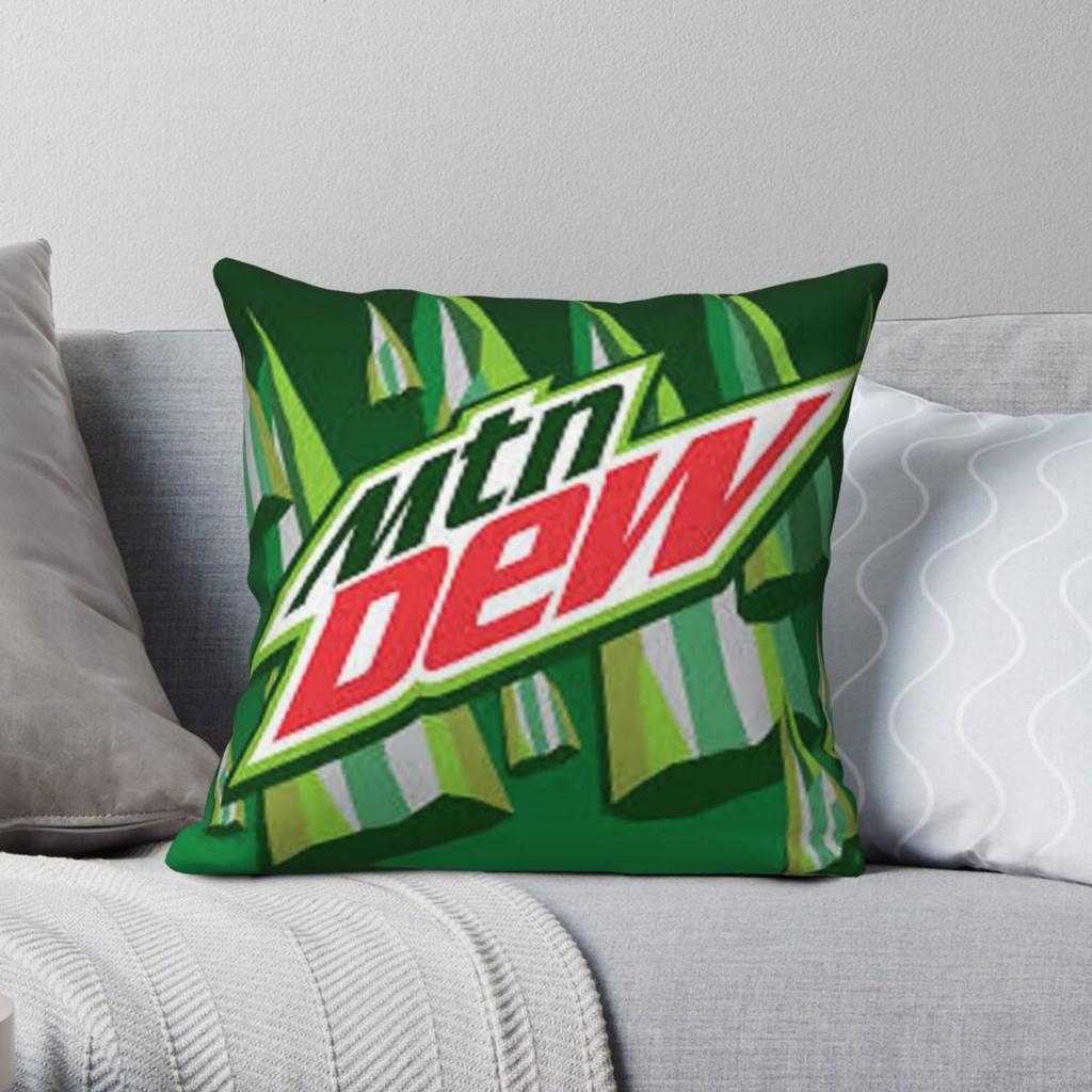 Квадратная наволочка Mountain Dew Полиэстер Лен Бархатный узор Молния Декор Наволочка для декоративной подушки Чехол для автомобильной подушки