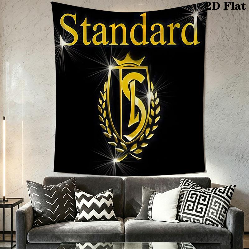 STD Liège logo Wall Hanging Printed Fabric Blanket Decorative Tapestries for Bedroom Living Room Home Decor