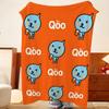 Плед Q-Qoo, Фланелевый плед, Легкий, Уютный, Прочный, Моющийся, Милый, Крутой
