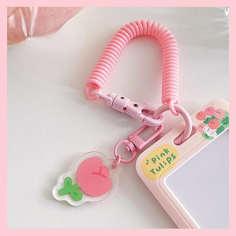 Чехол с мультяшным принтом, идентификационная бирка, чехол для рабочей карты с эластичным ремешком на запястье, держатель для бейджа, чехол для деловой карты доступа