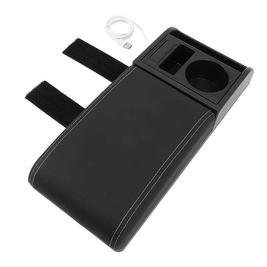 Автомобильная подушка-подлокотник на центральную консоль с USB-интерфейсом, многофункциональная, с отсеком для хранения, для автомобилей
