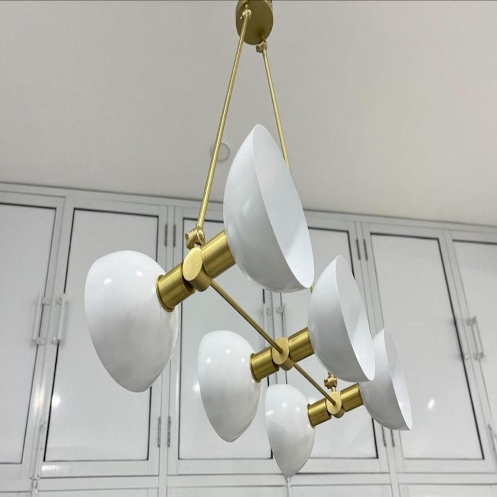 Люстра потолочная современная подвесная люстра на 6 ламп светильник