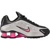 Nike Кроссовки Shox R4 GS Черный Металлик Серебристый Розовый Леденец Детские CW2626-006