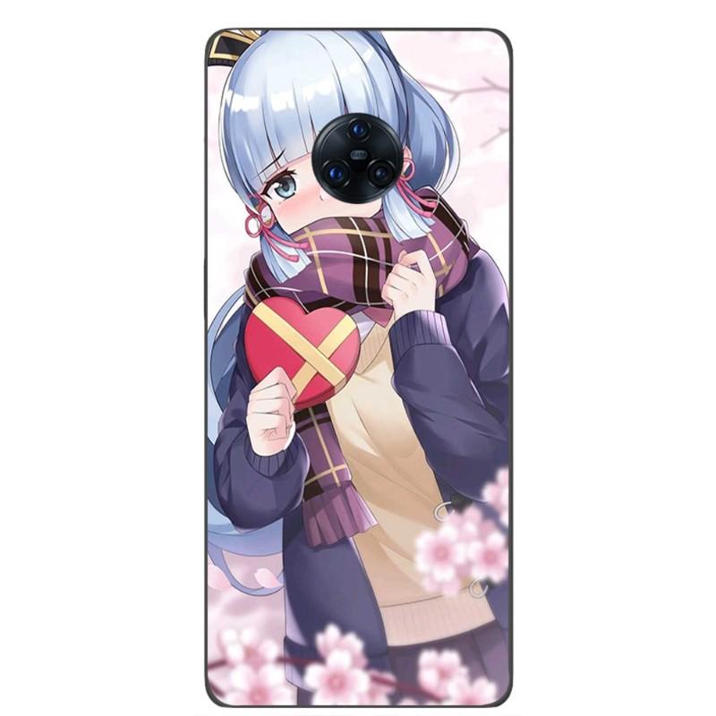 Чехол для телефона Kamisato Ayaka Genshin Impact для VIVO Y95 Y93 Y31 Y20 V19 V17 V15 Pro X60 NEX, мягкий черный чехол для телефона
