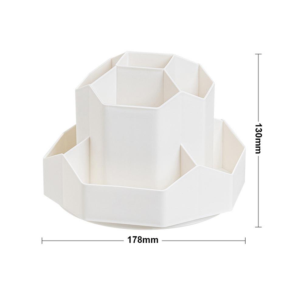 Pencil Pen Holder for Desk 9 Slots 360 Degree Rotatable Desktop Organizer Makeup Brush Storage