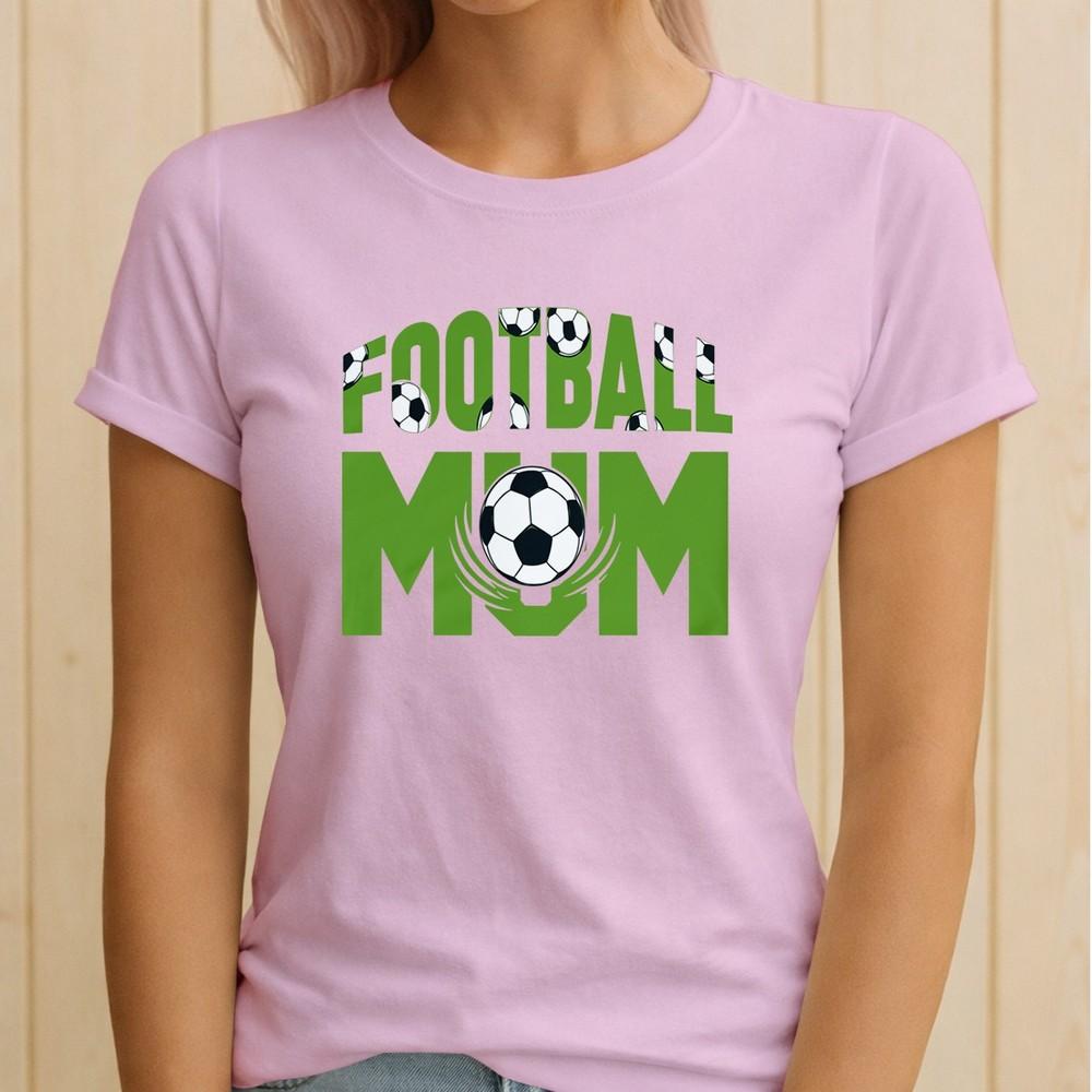 Football Mum Pattern Sports Unisexs T Shirt Gift Graphic Tee