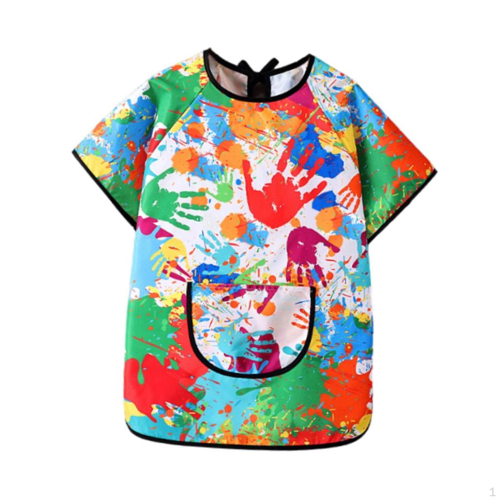 Художественный халат для детей, детский игровой фартук, мягкие практичные нагрудники для кормления детей, живопись