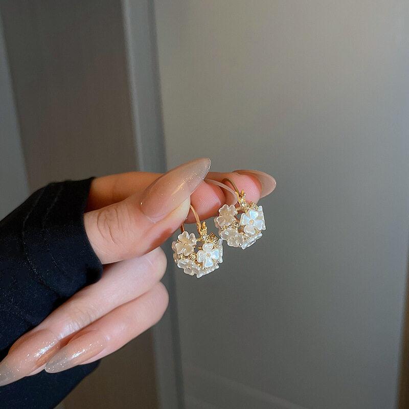 Двусторонние серьги из искусственного жемчуга с цирконием, элегантные модные женские серьги с блестящим кристаллом, искусственный жемчуг, серьги ручной работы, вечерние ювелирные изделия, подарок