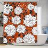 Цветочная шторка для душа Домашний декор Водонепроницаемая декорация для ванной 3D-принт Белый Черный Красный дизайн Занавески для окон для детской ванной