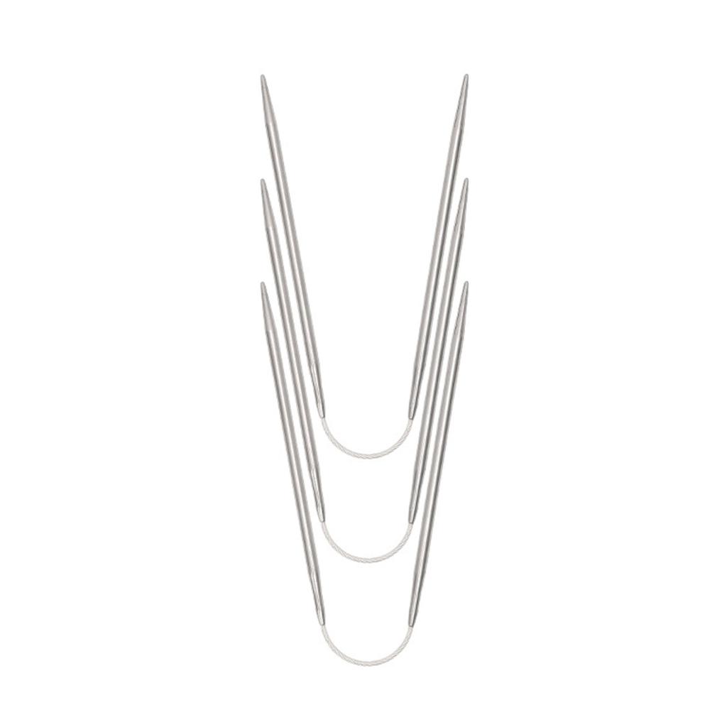 3 шт. Спицы из нержавеющей стали для плетения и вязания с проволокой 2 мм/2,5 мм/3,5 мм/4 мм/4,5 мм//5 мм для начинающего вязальщика