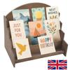 4-Tier Wooden Card Holder  Greeting Card Display Stand for Retail, Postcards Z