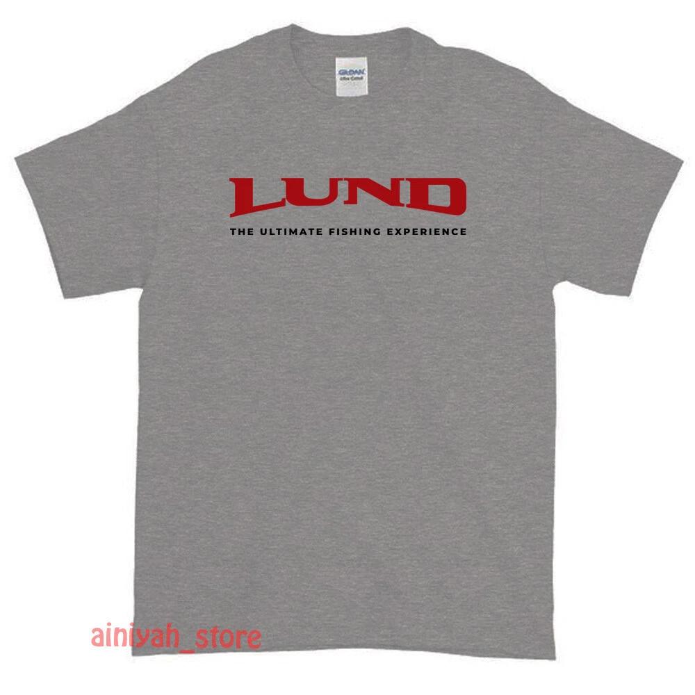 New LUND Fishing Logo Men's Funny T shirt USA Size S-XXL