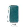 New Anti-theft Brush Women's Wallet Oil Wax Leather Long Zipper Wallet Large Capacity Clutch