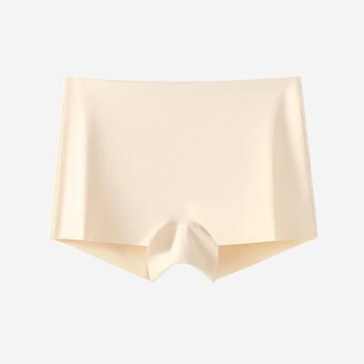 Безопасные шорты женские бесшовные антибликовые не скручивающиеся со средней посадкой тонкие леггинсы два в одном боксеры из ледяного шелка для женщин