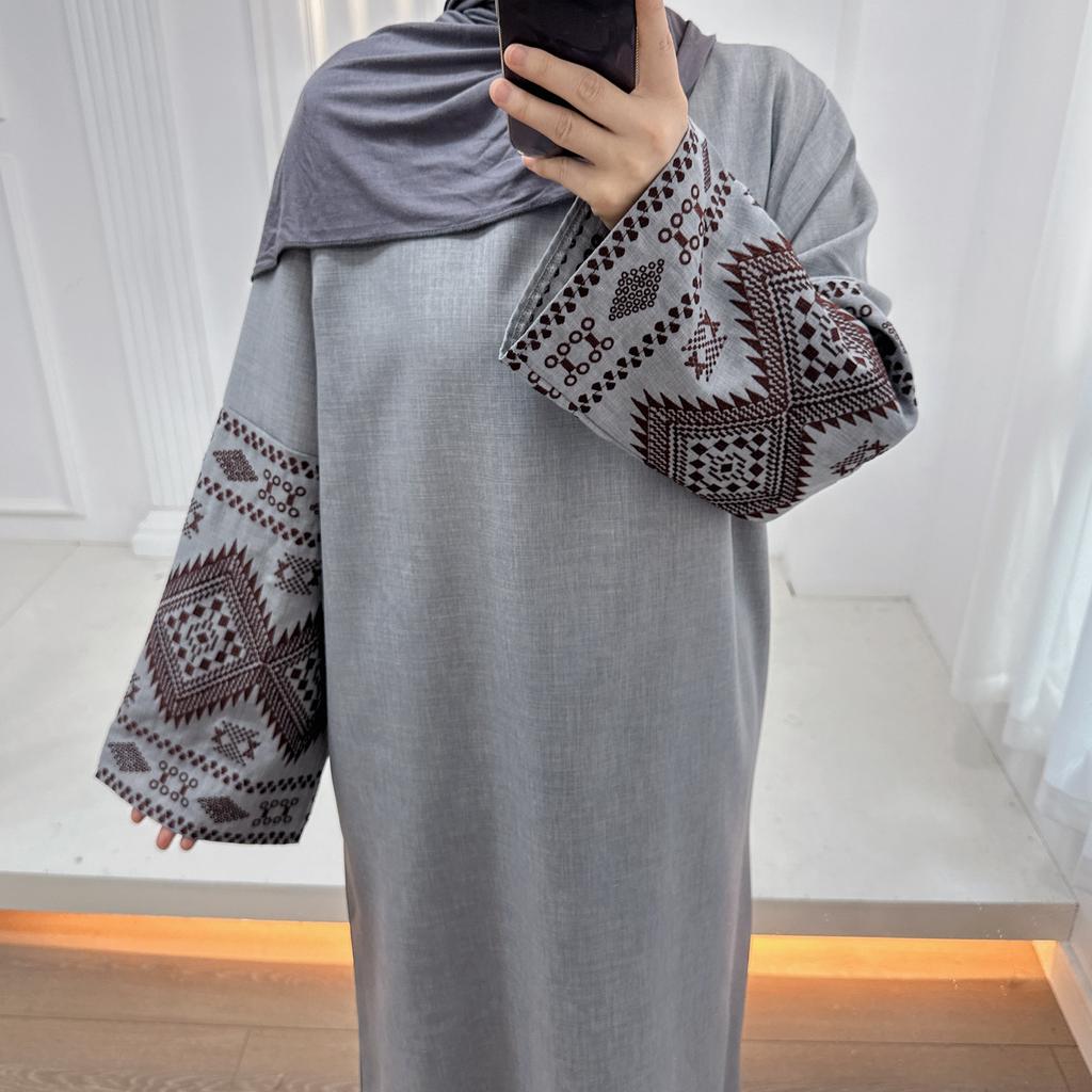 Eid Muslim Abaya Women Party Dresses Embroidery Kaftan Arab Long Robe Islam Ramadan Dubai Abayas Vestidos Morocco Jalabiya
