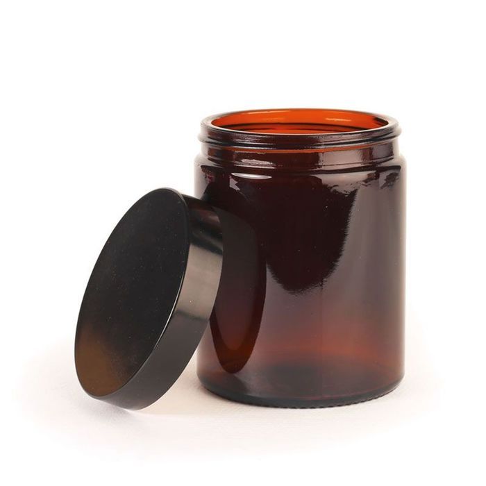 2 Glass Ointment Jars 180 Ml