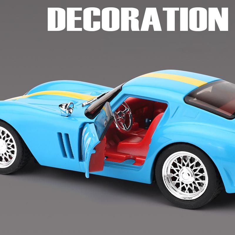1/32 250 GTO Суперспортивный Автомобиль Литой Металлический Модель Симуляция Звука и Света Игрушка Миниатюрный Автомобиль Украшения Подарок Для Детей