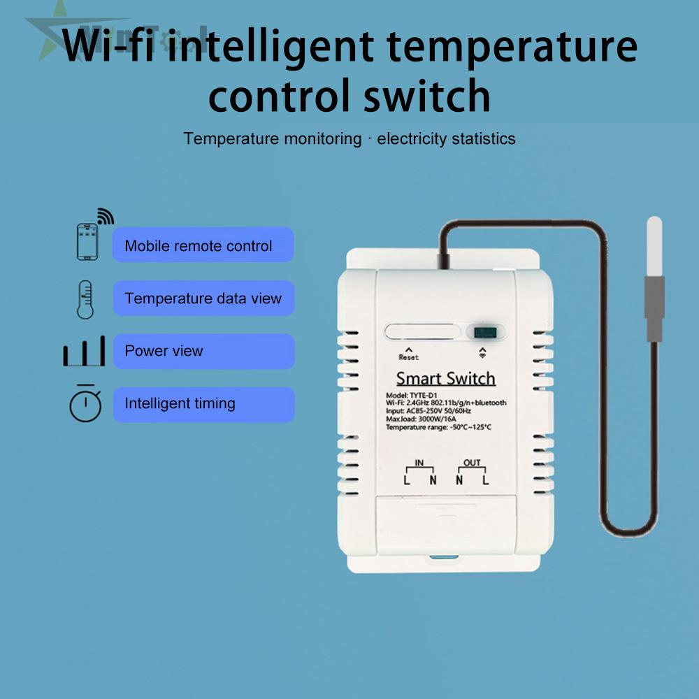 eWeLink Smart TH16 Switch Temperature and Humidity Switch Monitoring WiFi Switch Wireless Control for Alexa Google Home