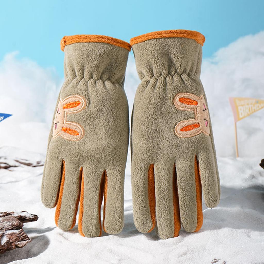 Детские теплые перчатки плюс флисовые перчатки, защищающие от холода