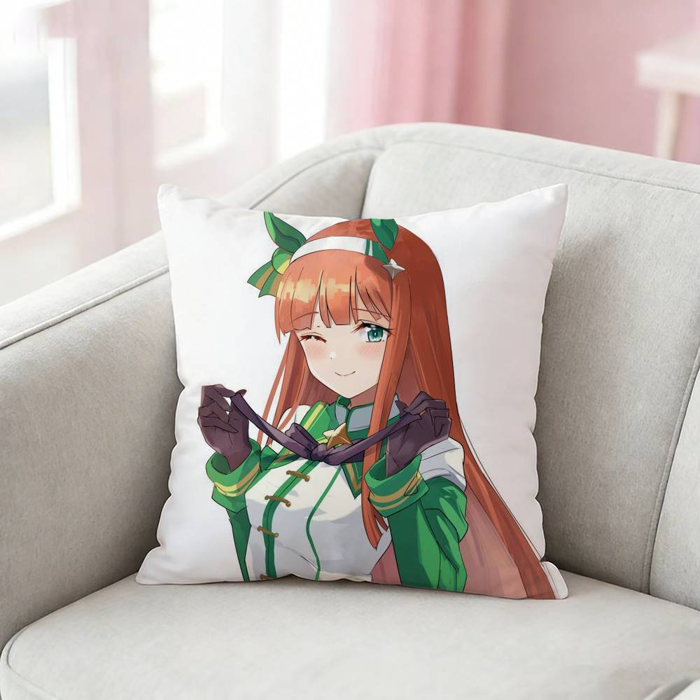 PPretty Derby SSilence Suzuka Pillow Case Cushion Cover Throw Pillow Case For Car Sofa