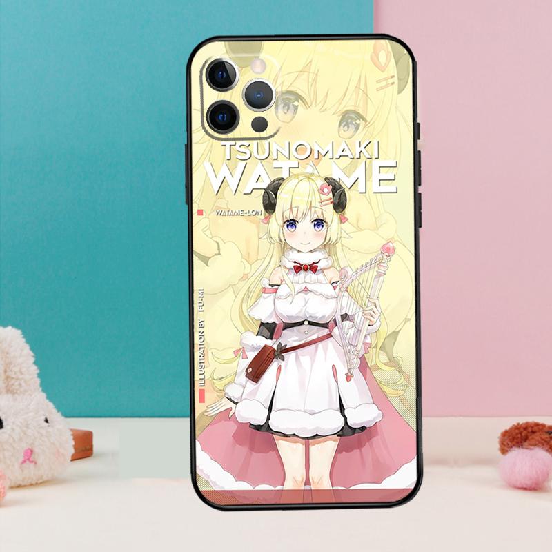 Чехол для телефона Watame Hololive Для iPhone 17 Air 16 15 14 13 11 12 Pro Max 12 13 mini 15 16 Plus 16e Обложка Coque