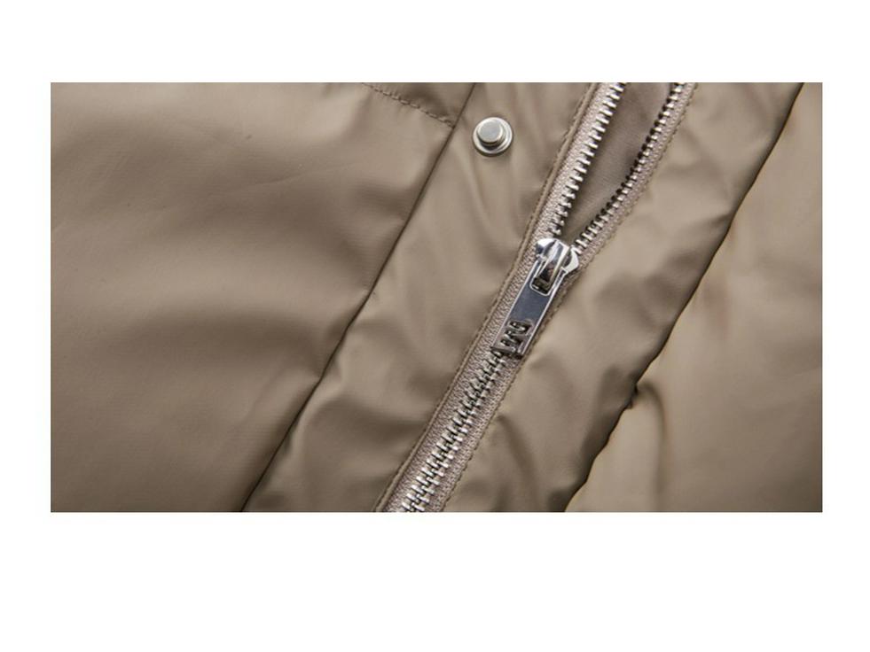 Мужская высококачественная куртка Zuo Shan Diao с капюшоном и меховым воротником, утолщенный хлопковый утеплитель, искусственная кожа, теплая куртка-пуховик