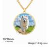 Custom Picture Photo Round Heart Rectangle Pendant Necklace Stainless Steel Women Men Family Jewelry Birthday Gift