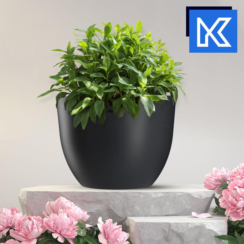 KADAX Doniczka Donica Ogrodowa 30cm Antracyt mat