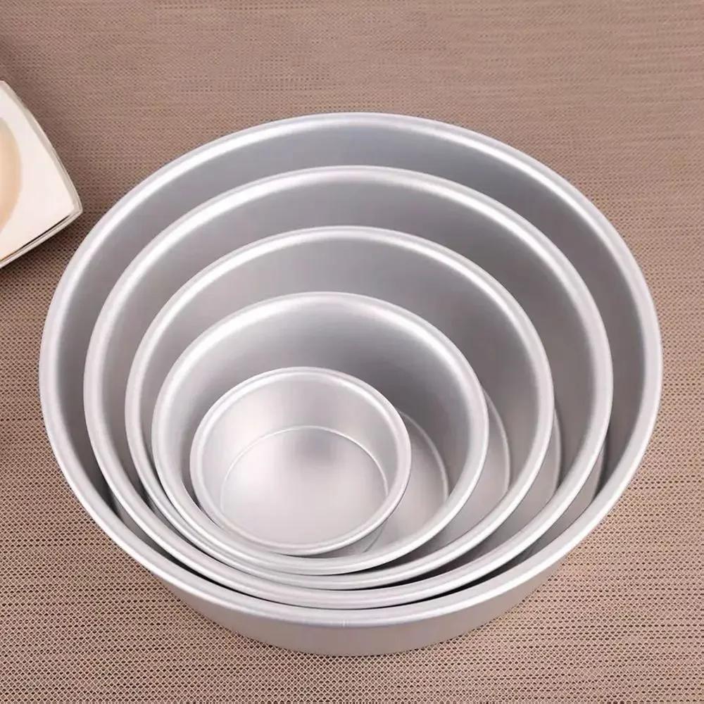 45678910 Inch Metal Round Cake Mold Aluminium Alloy Non-Stick Cake Pan Mousse Cake Tray Baking Tool