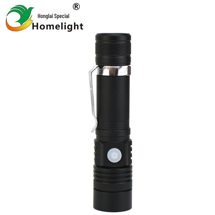 T6 Rechargeable USB High-Power LED Flashlight with Telescopic Zoom for Outdoor Use