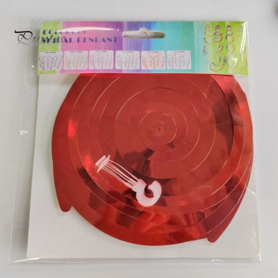 Party Double Spiral Hanging Decorations Set of 12 Colorful Swirls for Birthdays New Year Celebrations Double Helix Pendant Party Decorations