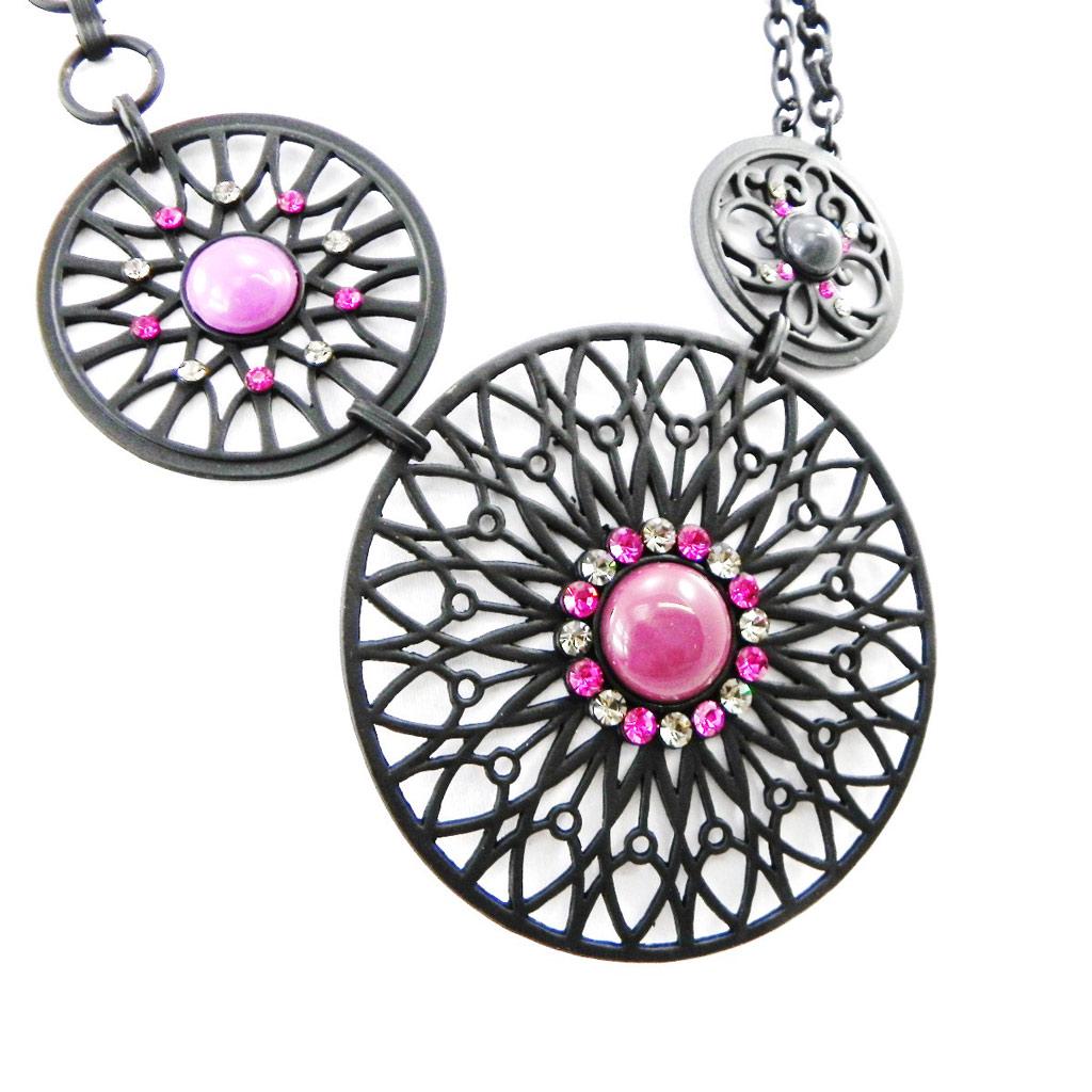 NOA [H9006] — Дизайнерское колье «Кармен» фиолетового цвета