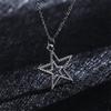 Цинковый сплав цинка винтажное ожерелье с пентаграммой полое колье корейская цепочка для ключицы подвеска в виде звезды вечеринка