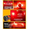 Katur 2pcs T25 3157 Led Car Light Powerful P27/7W Lamp T25 Replacement Auto Car Light Super Led DC 12V No Hyper Flash For Nissan