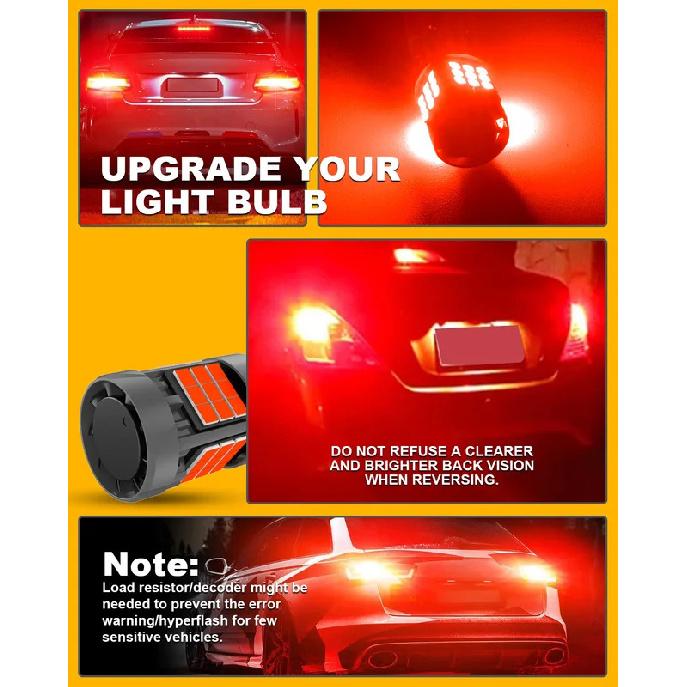 Katur 2pcs T25 3157 Led Car Light Powerful P27/7W Lamp T25 Replacement Auto Car Light Super Led DC 12V No Hyper Flash For Nissan