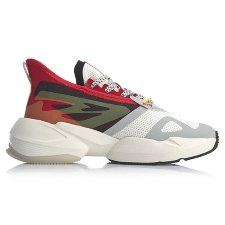 Li Ning Super Lightweight Breathable Slip Resistant Casual Shoes Women Sneakers Cinnabar-Red AGLQ028-1