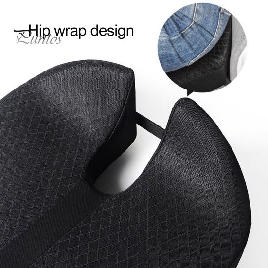 Подушка из пены с эффектом памяти и фиксирующей резинкой, эргономичный дизайн, утолщенная U-образная подушка для сиденья при ишиасе, боли в спине, офисное кресло, автомобильное инвалидное кресло