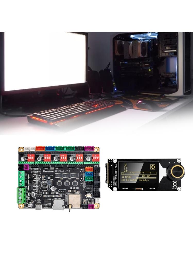 MKS TinyBee ESP32 Wifi Controller 3D Printer 32bit Upgrade - Поддержка материнской платы 12864 2004 LCD Marlin2.0 Firmware