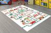 Tapis chambre enfant 120x160 cm Polyester Circuit Blanc
