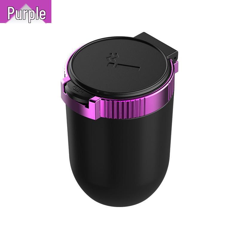LED Car Ashtray with Flame Retardant Liner and Smoke Extinguishing Lid