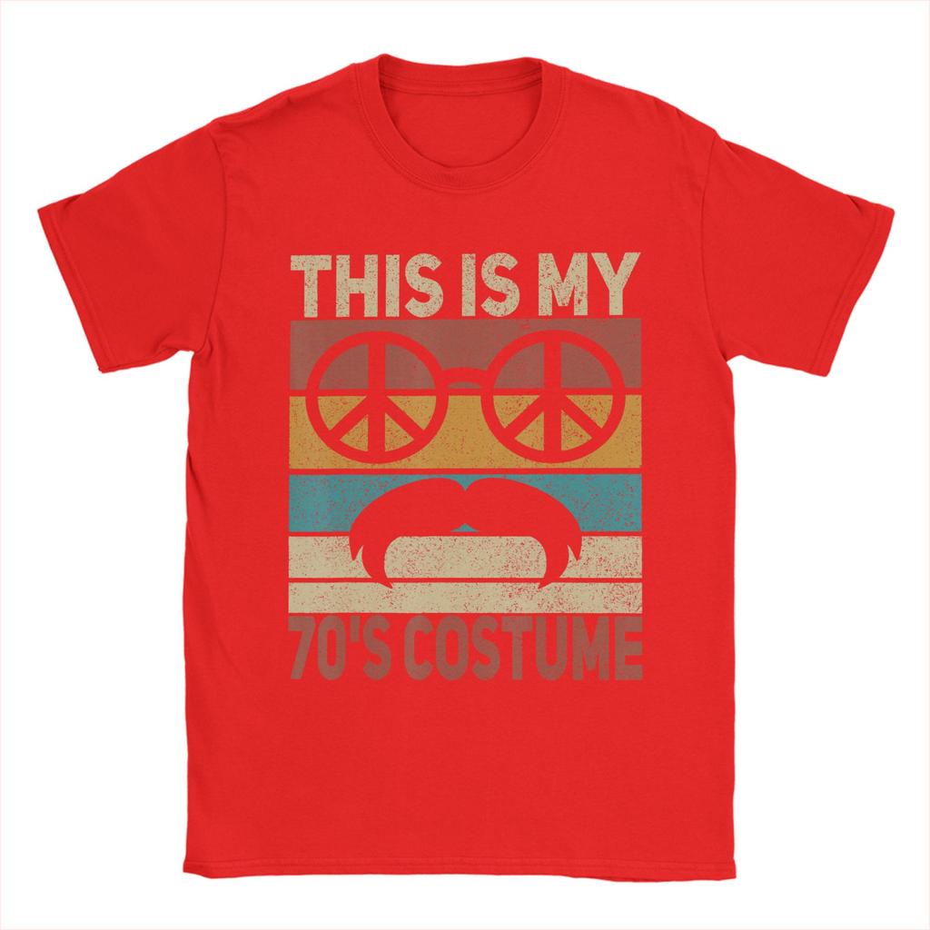 This is My 70s Costume 70 Styles Unisex 70's Disco 1970s T-Shirt Summer Fashion T Shirts Unisex Tees Short Sleeve Vintage Tshirt
