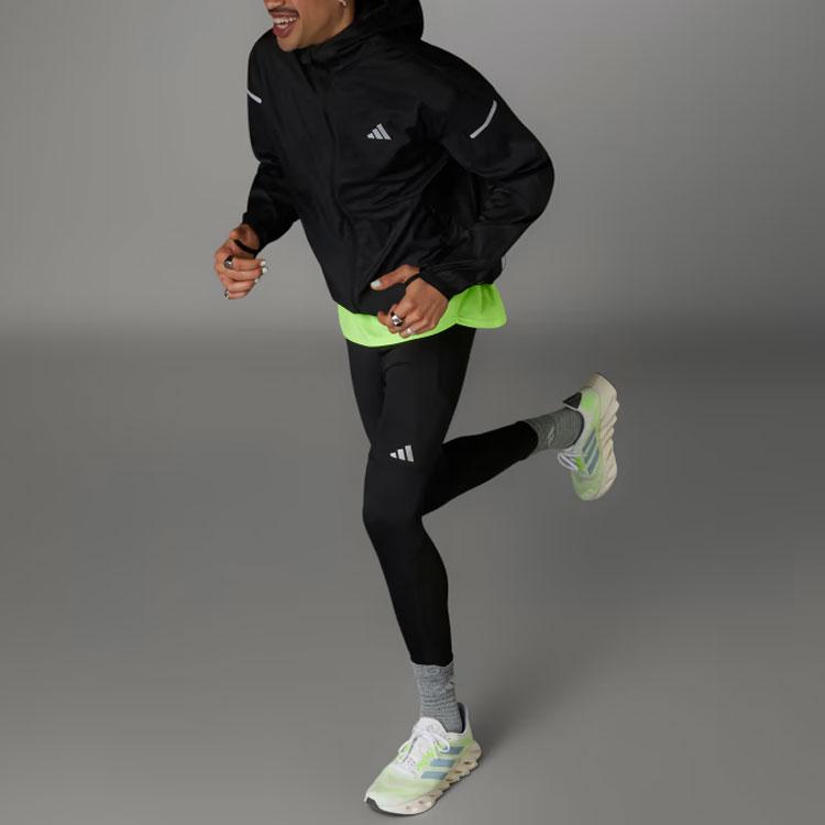 Adidas Ultimate Jacket Solid Color Reflective Logo Loose Long Sleeve Hooded Jacket Men Jacket Black HY1422