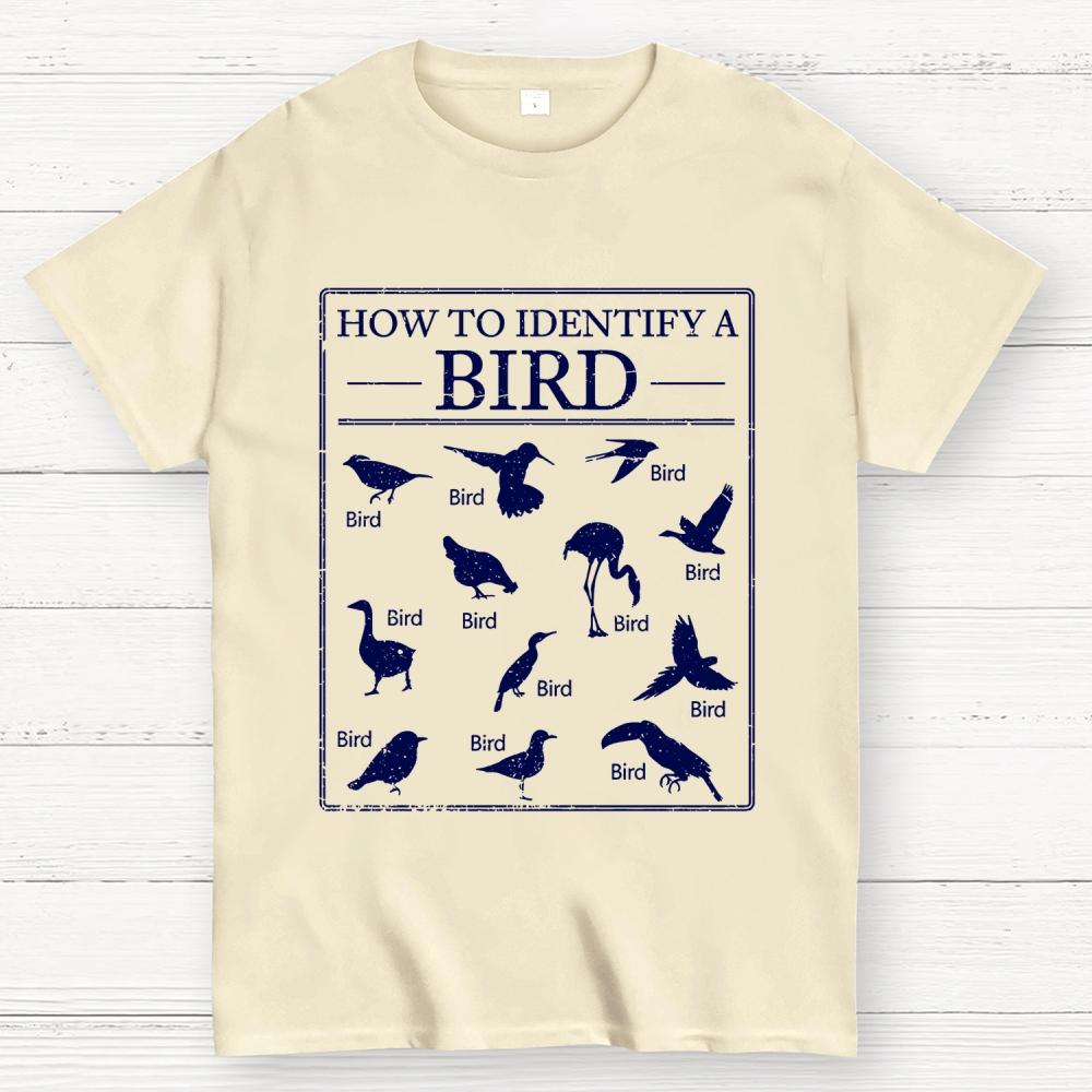 How To Identify A Bird Cotton Summer Casual Cool Loose T-Shirt
