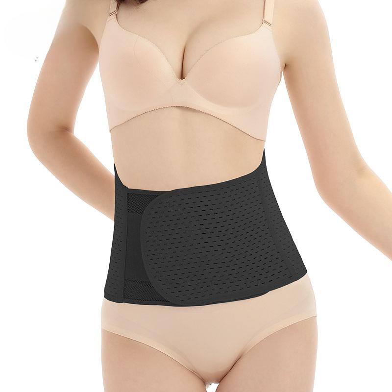 Летний пояс для живота для женщин в послеродовой период, дышащая сетчатая ажурная утягивающая повязка для естественных родов и кесарева сечения